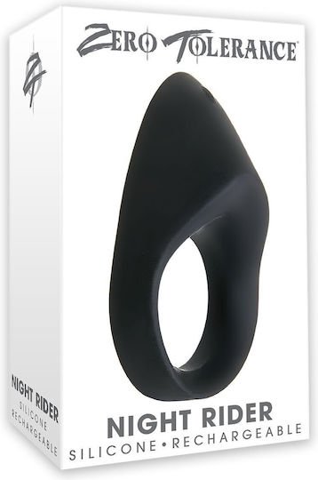 Zero Tolerance Vibrating Ring Cock Silicone Black