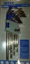 Inter Set chei Torx cu 9 bucăți