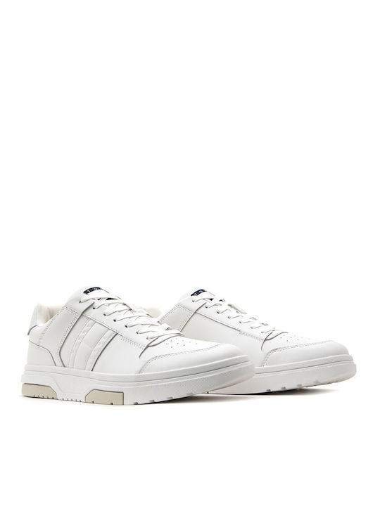 Tommy Hilfiger Cupsole Ανδρικά Sneakers Εκρού