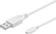 Microconnect 0.15m Regular USB 2.0 to micro USB Cable White (USBABMICRO0,15W)