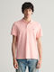 Gant Bluza Bărbătească cu Mânecă Scurtă Polo Bubbelgum Pink