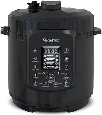 Turbotronic Πολυμάγειρας 1000W με Χωρητικότητα 6lt Μαύρος