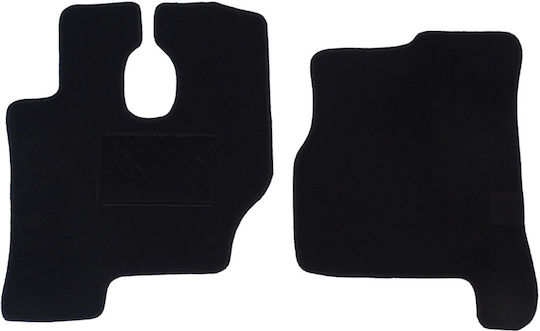 Autopataki Front Mats 2pcs for Mercedes-Benz Actros 1996-2011 Black