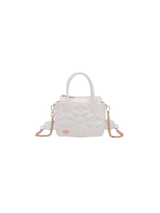 La Carrie Leather Women's Bag Shopper Shoulder White