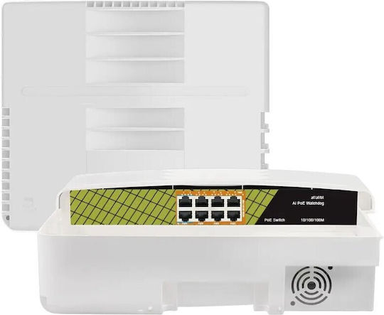 Conexpro Conexpro GNT-P1008G6-F Unmanaged L2 PoE+ Switch με 8 Θύρες Gigabit (1Gbps) Ethernet