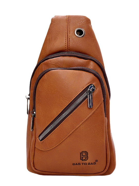 Herren Schulter / Crossbody Tasche Braun