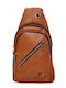 Herren Schulter / Crossbody Tasche Braun