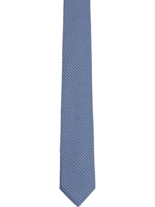 Boss Men's Tie Silk Printed in Light Blue Color