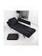Jackie Three-Seater Couch Bed Charcoal 190x80x75cm