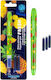 Astra Replacement Nib Green made of Steel with Blue Ink and with 2 Replacement Nibs