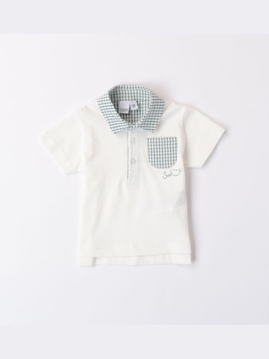 iDO Kids Polo Short Sleeve Ecru 0112