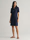 Gant Sommer Mini Hemdkleid Kleid Marineblau