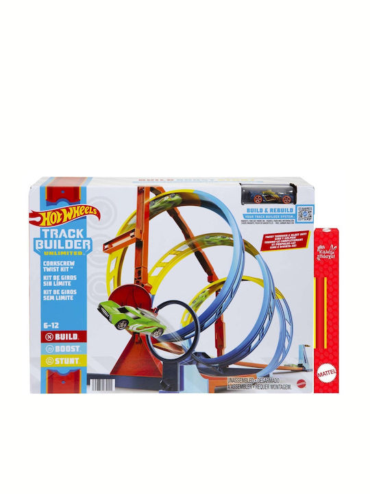 Easter Candle with Toy Hot Wheels Track Builder Unlimited Corkscrew Twist Kit for 6+ Years Hot Wheels