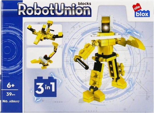 Alleblox Alleblox Bauklötze 3in1 Robot Union Für 6+ Jahre 39 Stück