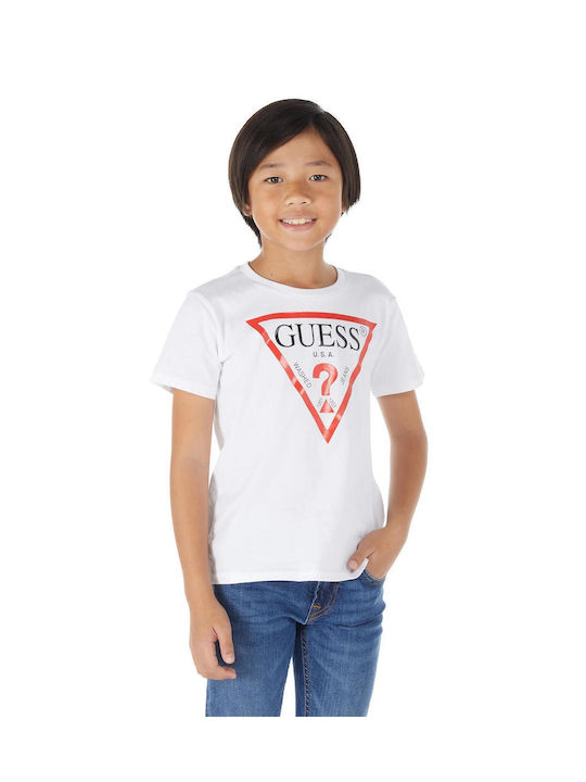 Guess Kinder T-Shirt Kurzärmelig Weiß