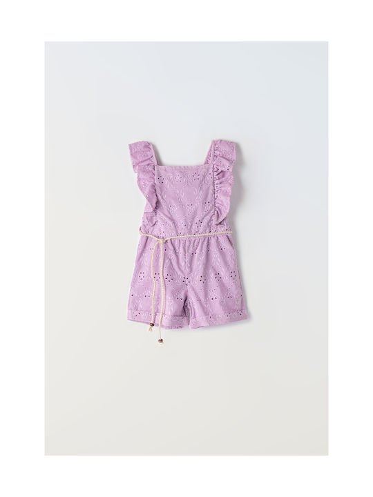 Evita Kids One-piece Fabric Shorts/Bermuda lila