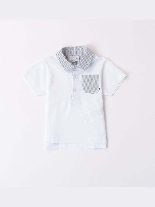 iDO Kids Polo Short Sleeve white