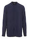 Langärmlig Hemd Marineblau