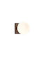Inlight Modern Lamp Wall with Socket G9 Black 9x9cm