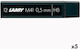 Lamy 5 Packages of 5 Mechanical Pencil Lead Refills 0.5mm HB