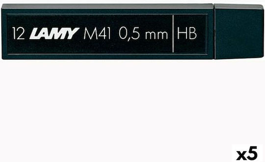 Lamy 5 Packages of 5 Mechanical Pencil Lead Refills 0.5mm HB