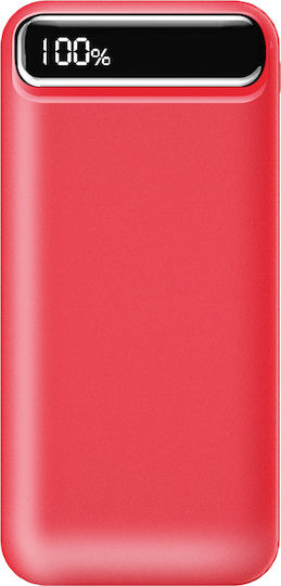 Pwb-320 Power Bank 10000mAh 22W Power Delivery Κόκκινο