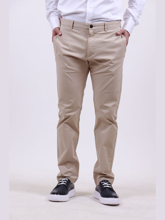 Hugo Boss Men's Trousers Chino in Slim Fit Beige