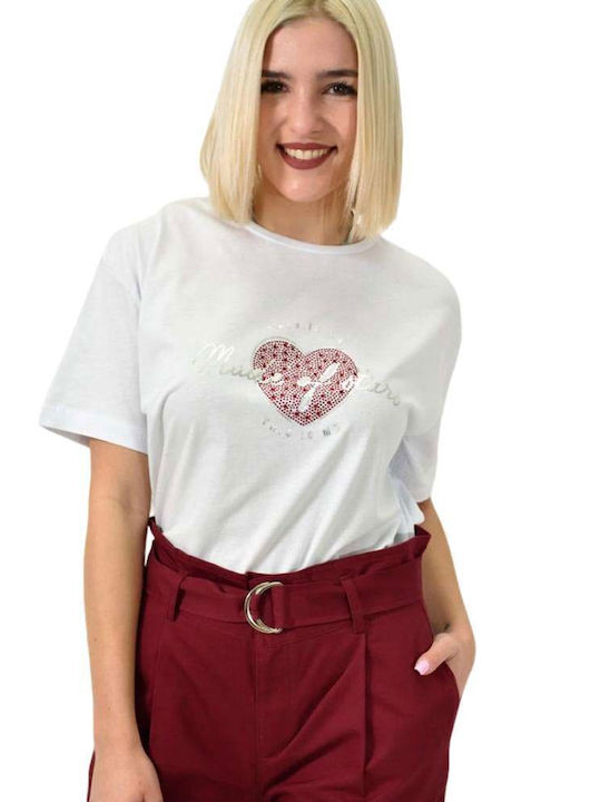 Potre Damen T-Shirt Weiß