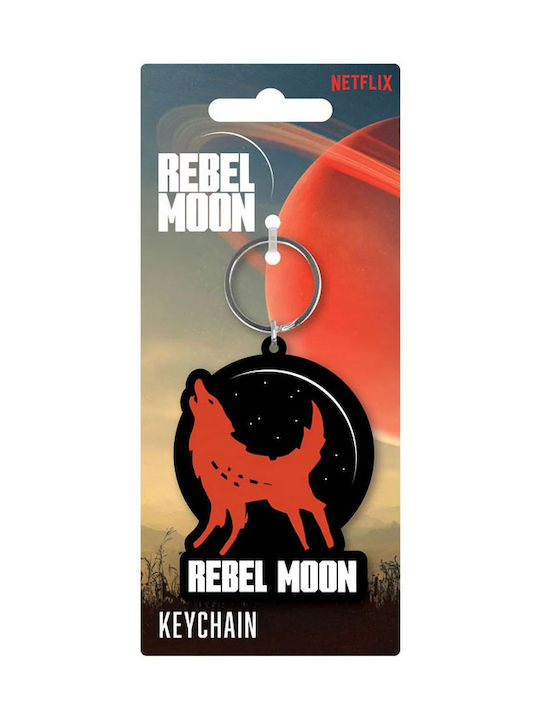 Rebel Moon Howling Wolf Keychain Rk39488c