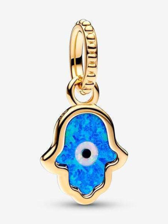 Pandora Charm Talisman Auge Vergoldet Blau