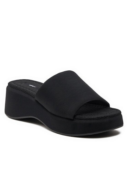 Only Heel Mules Black