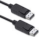 Qoltec 50370 DisplayPort Cable Male to DisplayPort Male 0.5m Black