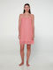 Vamp Winter Cotton Women's Nightdress Pink