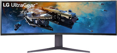 LG UltraGear 45GR65DC-B Ultrawide VA HDR Curbat Monitor de jocuri 44.5" 5120x1440 200Hz cu Timp de Răspuns 1ms GTG