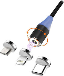 MSonic USB към Lightning / Type-C / micro USB Multi-port Кабел 1м MLU657 MSonic USB към Lightning / Type-C / micro USB Multi-port Кабел 1м MLU657