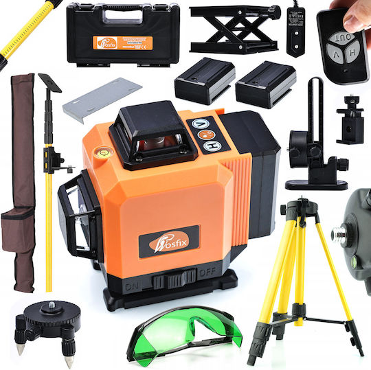 Rosfix Γραμμικό Αλφάδι Laser Πράσινης Δέσμης