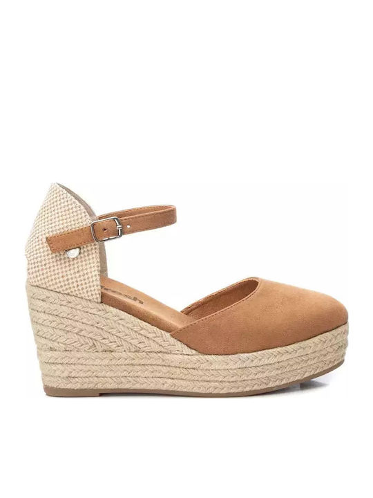 Damenplattformen im Espadrilles-Stil Braun