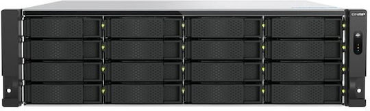 QNap TS-H1677AXU-RP-R7-32G NAS Rack με 16 θέσεις για HDD/M.2/SSD και 2 θύρες Ethernet