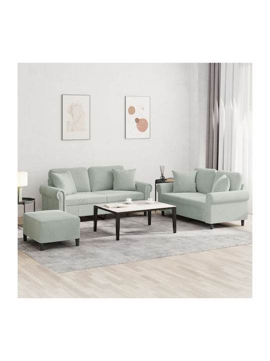 Σετ Σαλονιού 3-Sitzer & 2-Sitzer & Hocker
