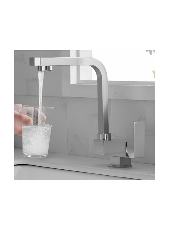 Bonken U-Shaped Kitchen Faucet Counter Inox