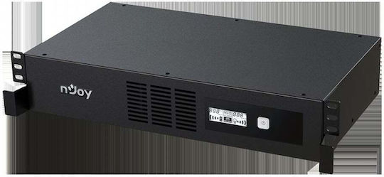 NJOY Code 800 USV 800VA 480W mit 8 IEC Steckdosen