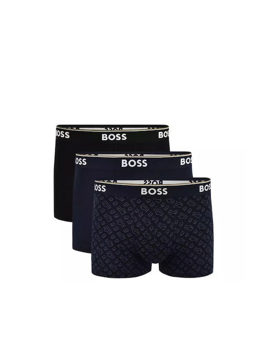 Hugo Boss Ανδρικά Μποξεράκια Μαύρα 3Pack