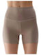 4F Functional Women's Training Legging Shorts High Waisted Beige