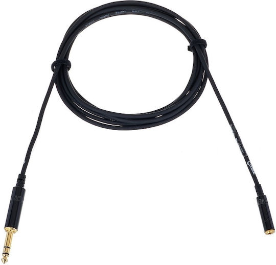 Headphone Extension Cable Jack Stereo 6.3mm to Mini Jack 3.5mm Female 3m Cordial for Aviom and P16