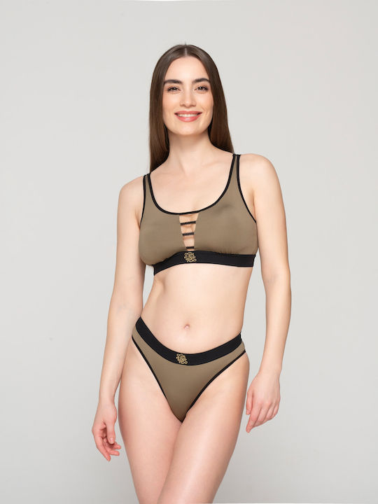 Luna Luna Damen-Slips Grüner Baumwoll Slip