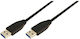 LogiLink USB 2.0 Кабел USB-A мъжки - USB-A мъжки Черен 3м CU0040