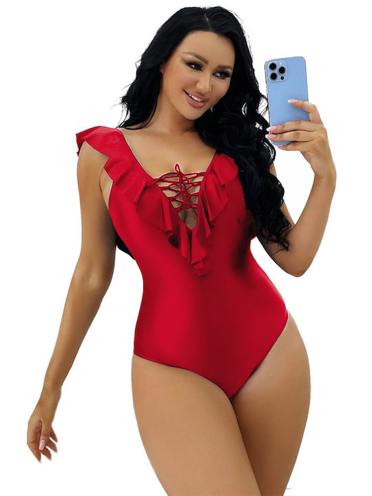 Pretty Lingerie Swimsuit Red