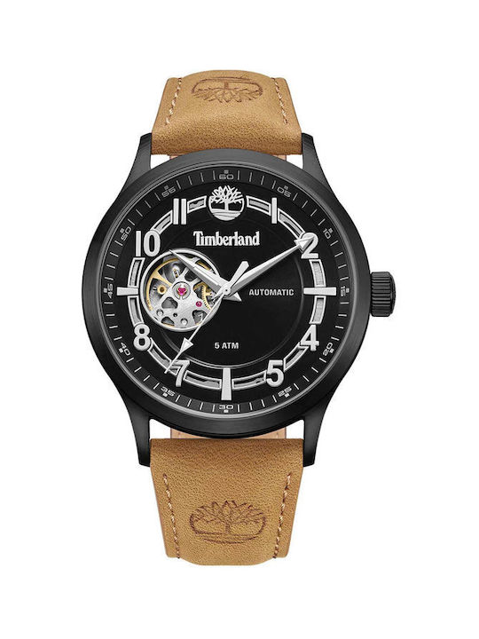 Timberland Uhr Automatisch mit Braun Lederarmband