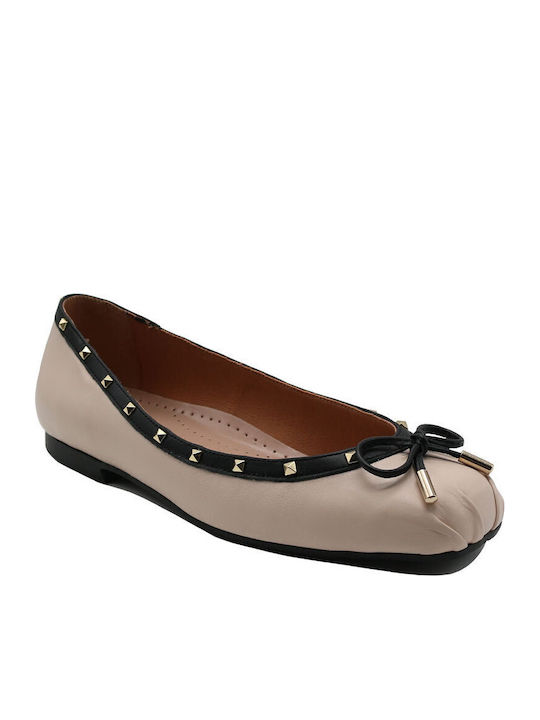Toutounis Damen Ballerinas in Weiß Farbe