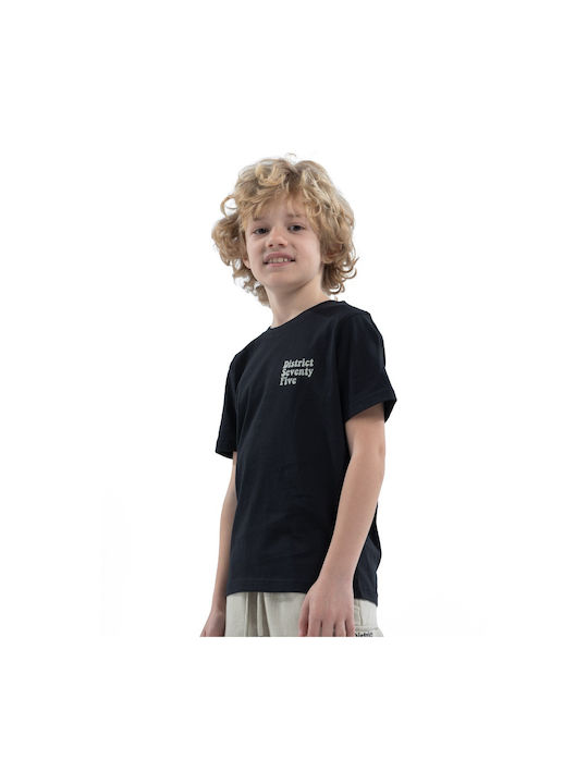 District75 Kids T-shirt Black